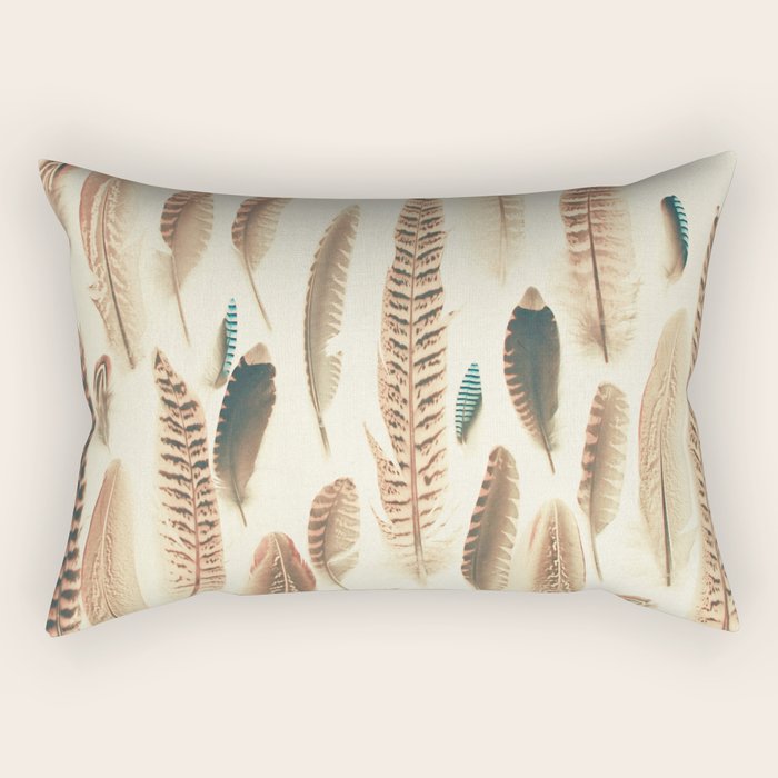Found Feathers Rectangular Pillow Gallery Image 2