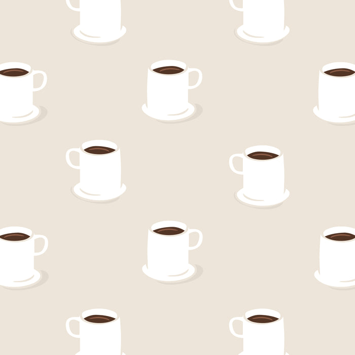 Retro coffee cup cartoon pattern Coffee Mug Gallery Image 2