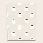 Retro coffee cup cartoon pattern Notebook Gallery Image 4