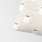 Retro coffee cup cartoon pattern Pillow Sham Gallery Image 4