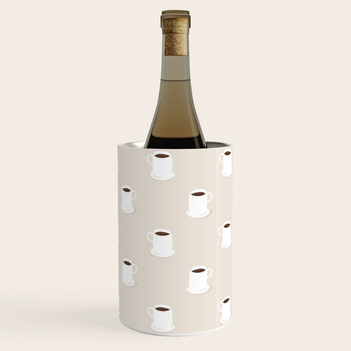Retro coffee cup cartoon pattern Wine Chiller Gallery Image 2