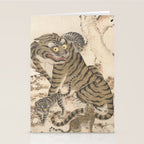 Tiger Family, Korean Art, 1800s Stationery Card Gallery Image 2