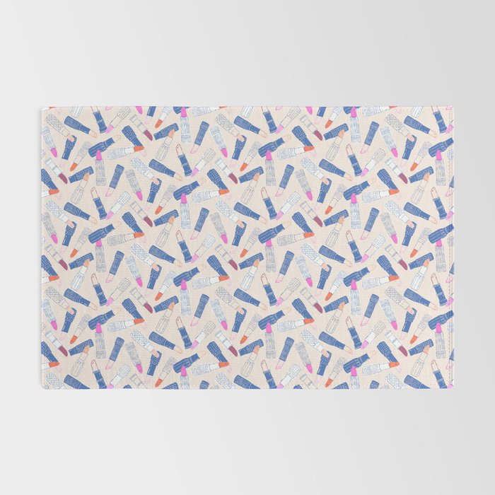 Lipstick Tubes Illustration Rug Gallery Image 2