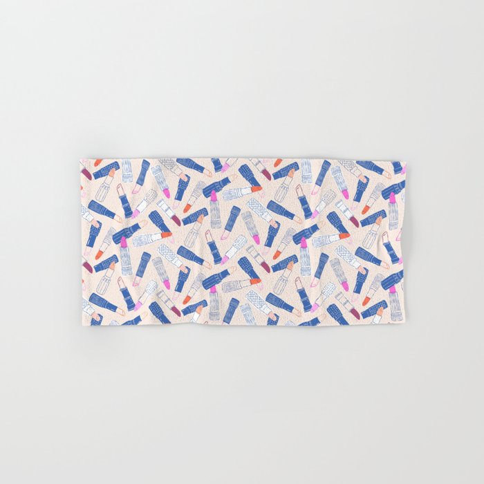 Lipstick Tubes Illustration Bath Towel Gallery Image 1
