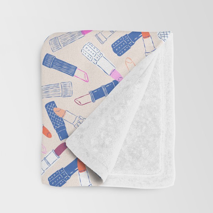 Lipstick Tubes Illustration Throw Blanket Gallery Image 3