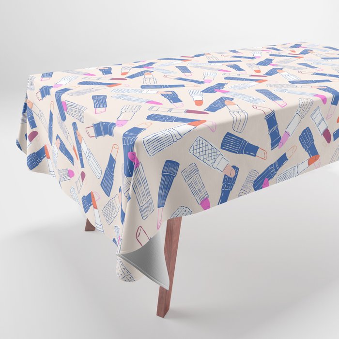 Lipstick Tubes Illustration Tablecloth Gallery Image 1