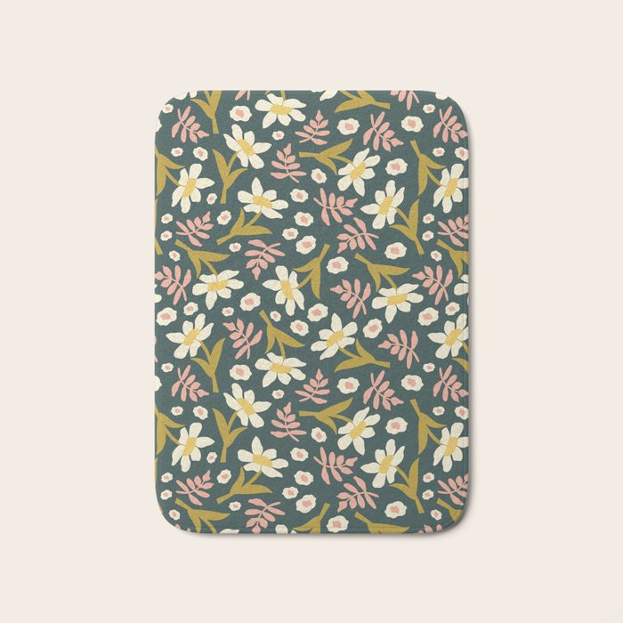 Fall Floral  Bath Mat Gallery Image 1