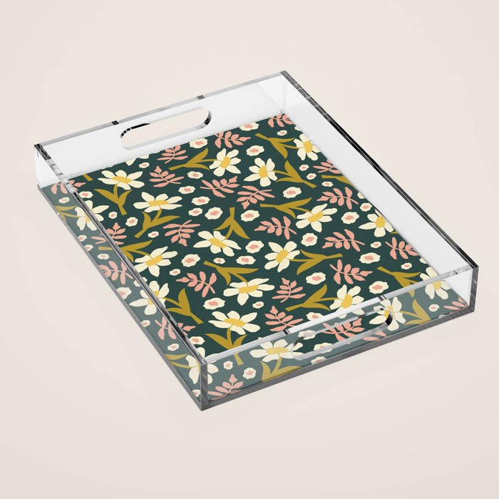 Fall Floral  Acrylic Tray Gallery Image 1