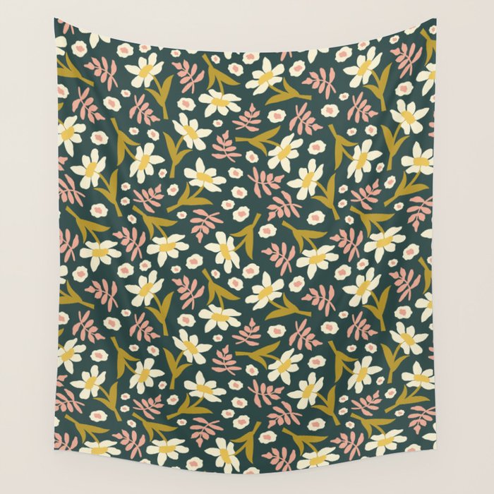 Fall Floral  Wall Tapestry Gallery Image 4