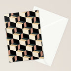 Cuboid Geometric Abstract Shapes Pattern XXXI Stationery Card Gallery Image 2