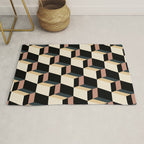 Cuboid Geometric Abstract Shapes Pattern XXXI Rug Gallery Image 1