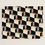 Cuboid Geometric Abstract Shapes Pattern XXXI Jigsaw Puzzle Gallery Image 1
