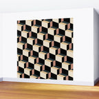 Cuboid Geometric Abstract Shapes Pattern XXXI Wall Mural Gallery Image 2