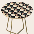Cuboid Geometric Abstract Shapes Pattern XXXI Side Table Gallery Image 2