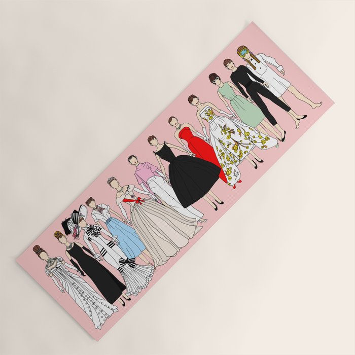 Think Pink Outfits Fashion Audrey Yoga Mat Gallery Image 1