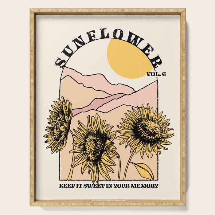 Sunflower Serving Tray Gallery Image 1
