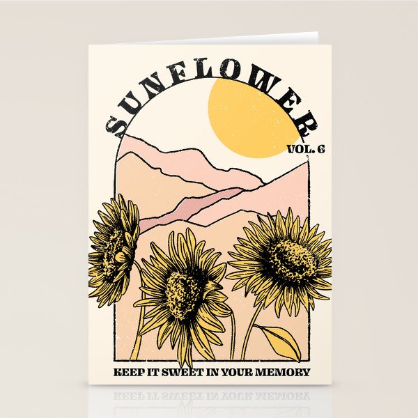 Sunflower Stationery Card Gallery Image 2