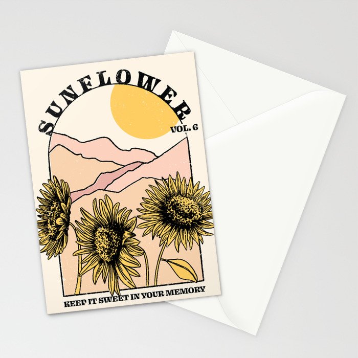 Sunflower Stationery Card Gallery Image 2