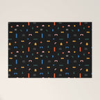 Colorful abstract geometric shape art pattern Welcome Mat Gallery Image 1