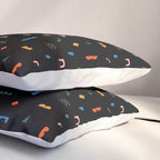 Colorful abstract geometric shape art pattern Pillow Sham Gallery Image 3