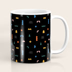 Colorful abstract geometric shape art pattern Coffee Mug Gallery Image 1