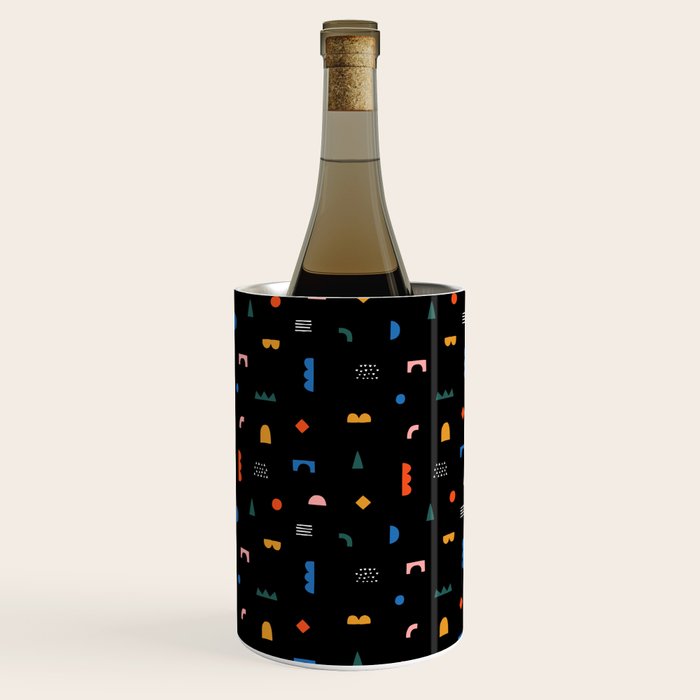 Colorful abstract geometric shape art pattern Wine Chiller Gallery Image 3