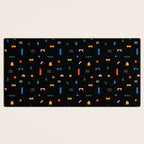 Colorful abstract geometric shape art pattern Desk Mat Gallery Image 3
