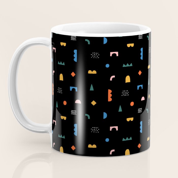 Colorful abstract geometric shape art pattern Coffee Mug Gallery Image 3