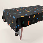 Colorful abstract geometric shape art pattern Tablecloth Gallery Image 1