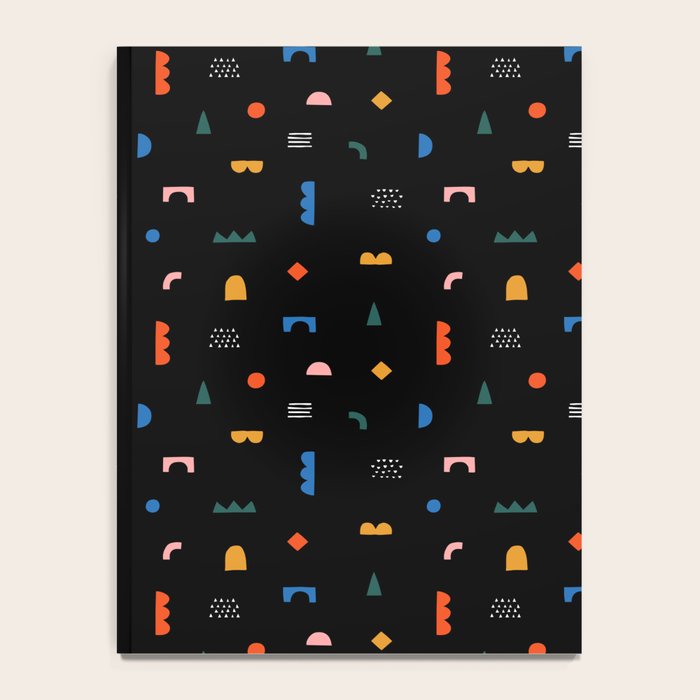 Colorful abstract geometric shape art pattern Notebook Gallery Image 4