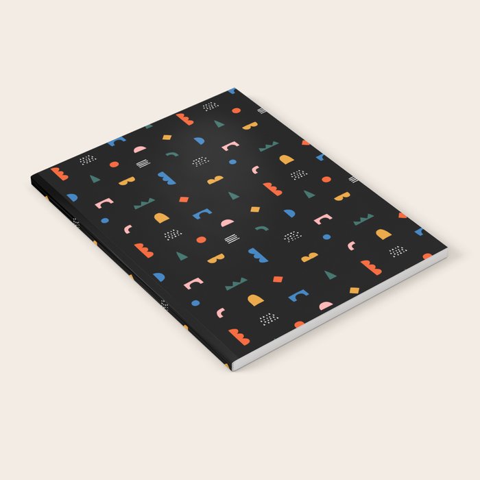 Colorful abstract geometric shape art pattern Notebook Gallery Image 2