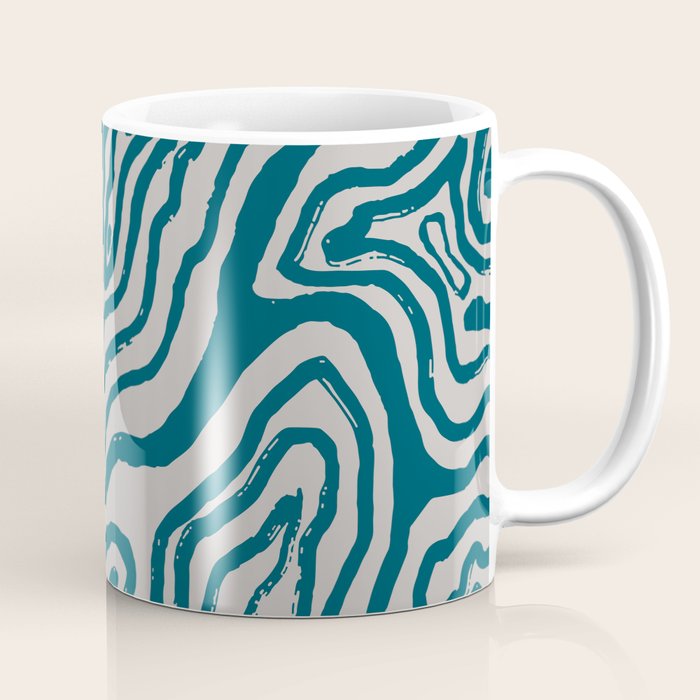 Aquamarine Brush Rivers Coffee Mug Gallery Image 1