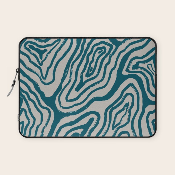 Aquamarine Brush Rivers Laptop Sleeve Gallery Image 1