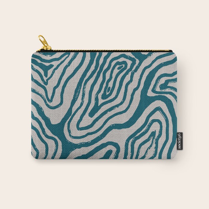 Aquamarine Brush Rivers Carry All Pouch Gallery Image 1