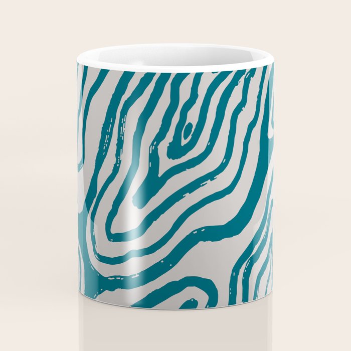 Aquamarine Brush Rivers Coffee Mug Gallery Image 4