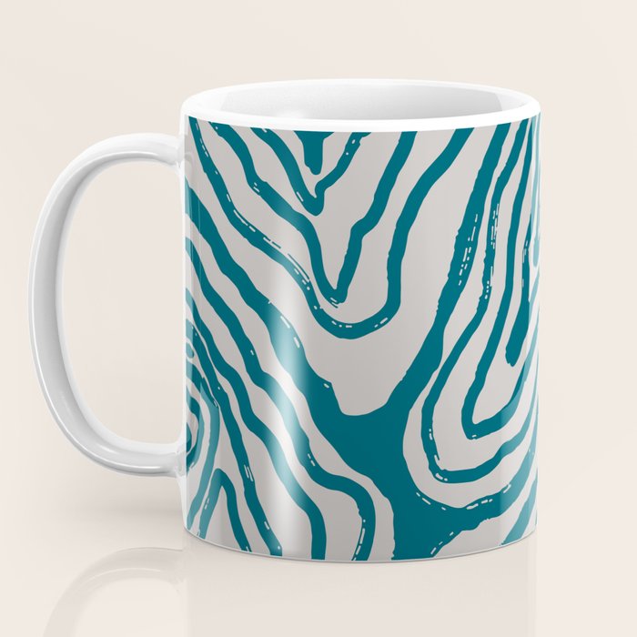 Aquamarine Brush Rivers Coffee Mug Gallery Image 3