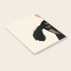 Dachshund Love | Cute Longhaired Black and Tan Wiener Dog Notebook Gallery Image 3