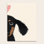 Dachshund Love | Cute Longhaired Black and Tan Wiener Dog Notebook Gallery Image 4