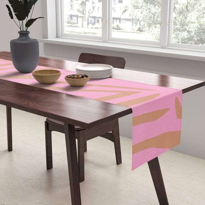 tiki pink Table Runner Gallery Image 2