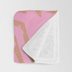 tiki pink Throw Blanket Gallery Image 3