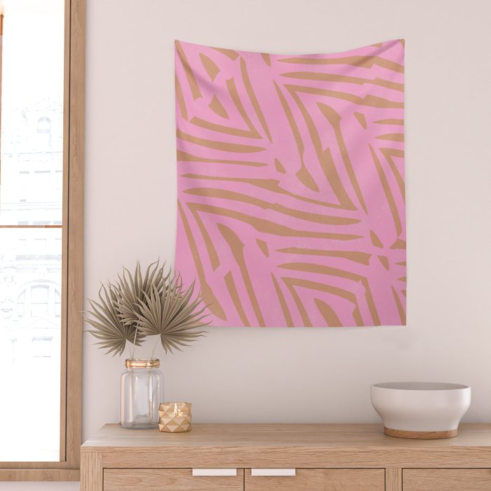 tiki pink Wall Tapestry Gallery Image 2