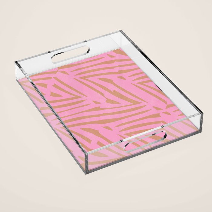 tiki pink Acrylic Tray Gallery Image 1