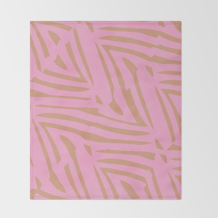 tiki pink Throw Blanket Gallery Image 2