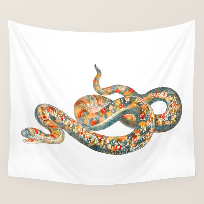 A snake by Johan Teyler  Wall Tapestry Gallery Image 4