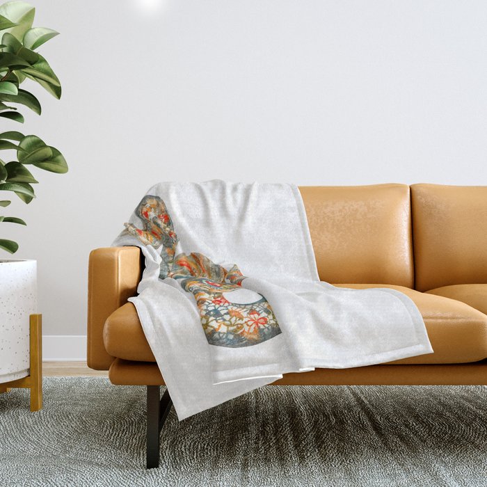 A snake by Johan Teyler  Throw Blanket Gallery Image 1