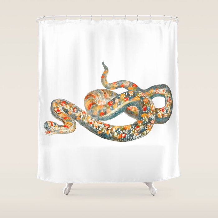 A snake by Johan Teyler  Shower Curtain Gallery Image 1