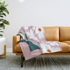 Blooming flora Throw Blanket Gallery Image 1