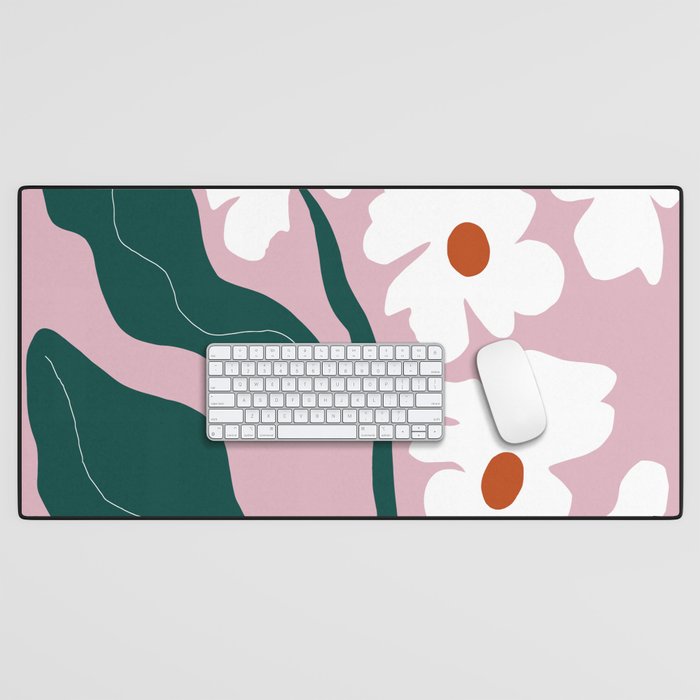 Blooming flora Desk Mat Gallery Image 1