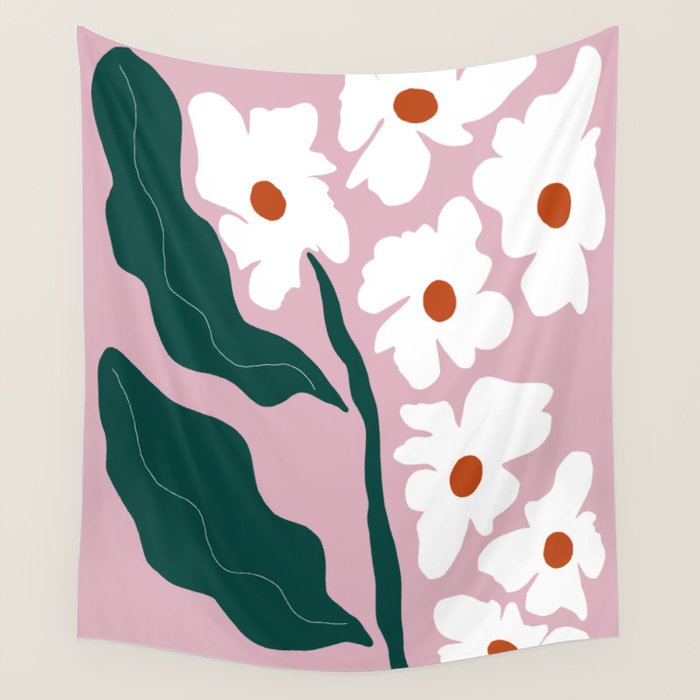 Blooming flora Wall Tapestry Gallery Image 4