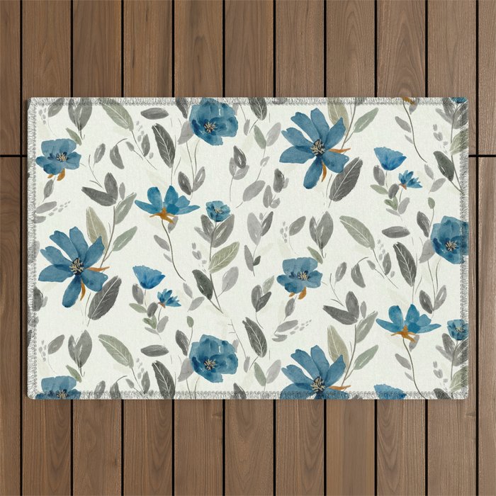 Happy Blues  Outdoor Rug Gallery Image 1